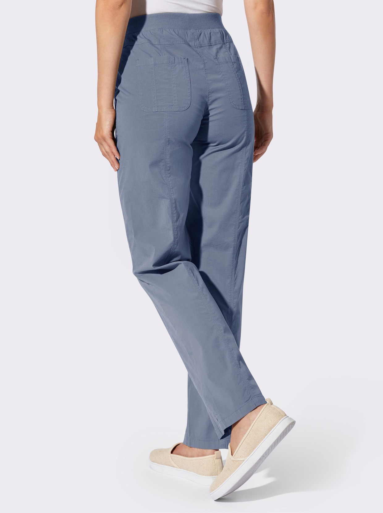 Schlupfhose - taubenblau