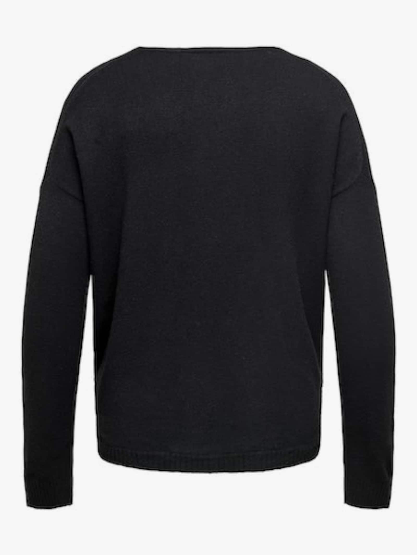 V-Ausschnitt-Pullover - black