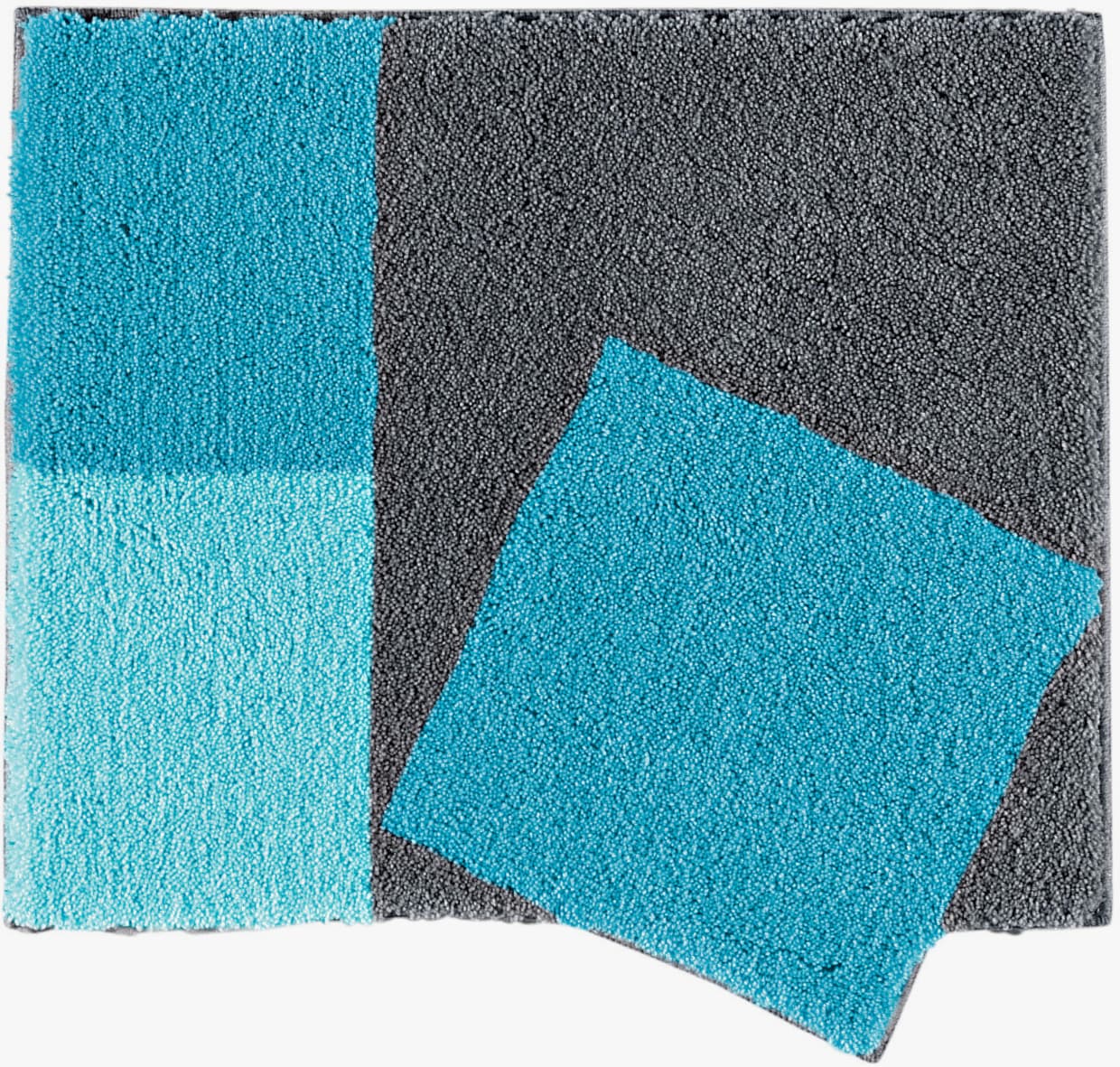 Grund Tapis de bain - turquoise-gris