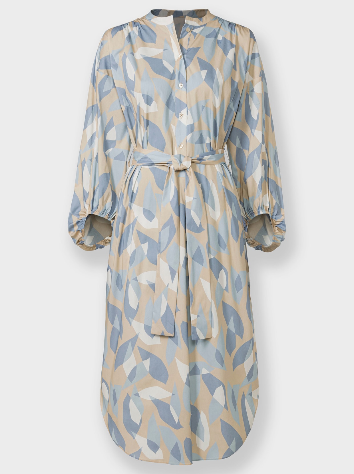 heine Robe-chemisier - bleu-sable imprimé