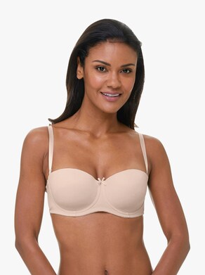 T-Shirt-BH mit Bügel - puder