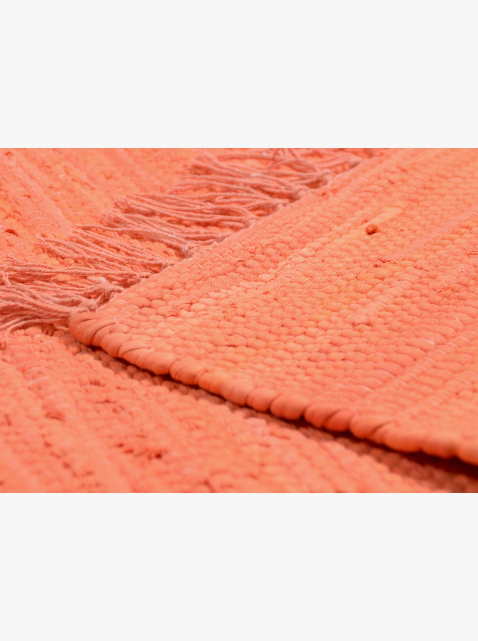 Theko Handwebteppich - orange