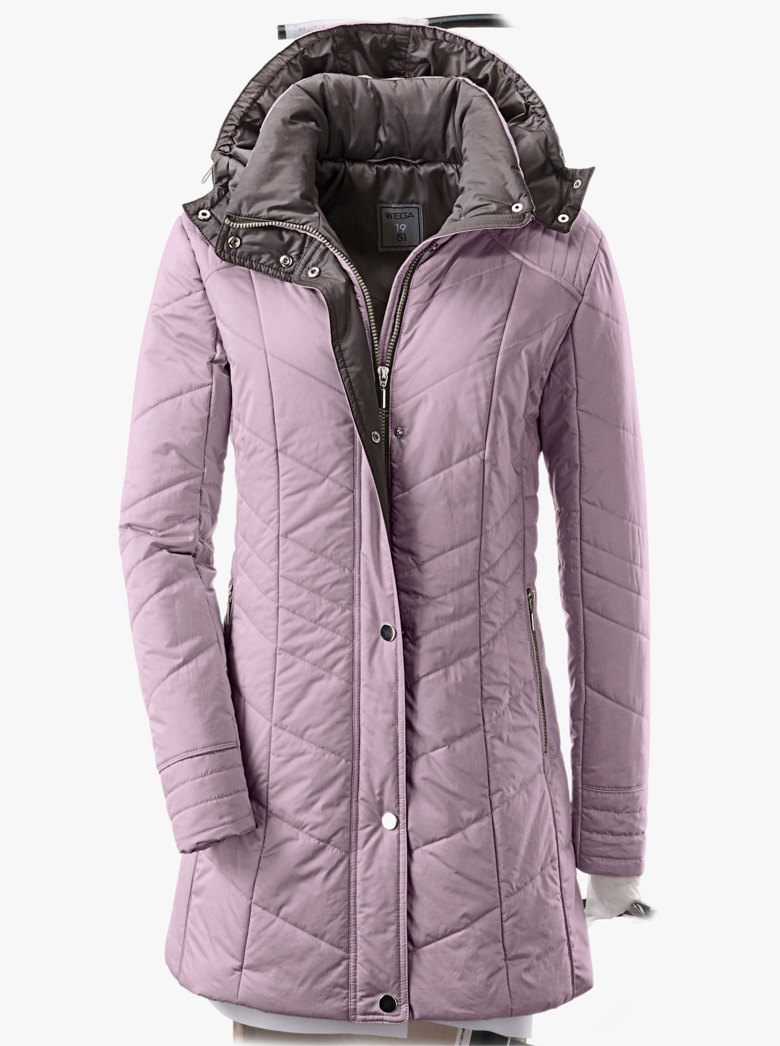 Steppjacke in Microfaser-Qualität, pflegeleicht - altrosé