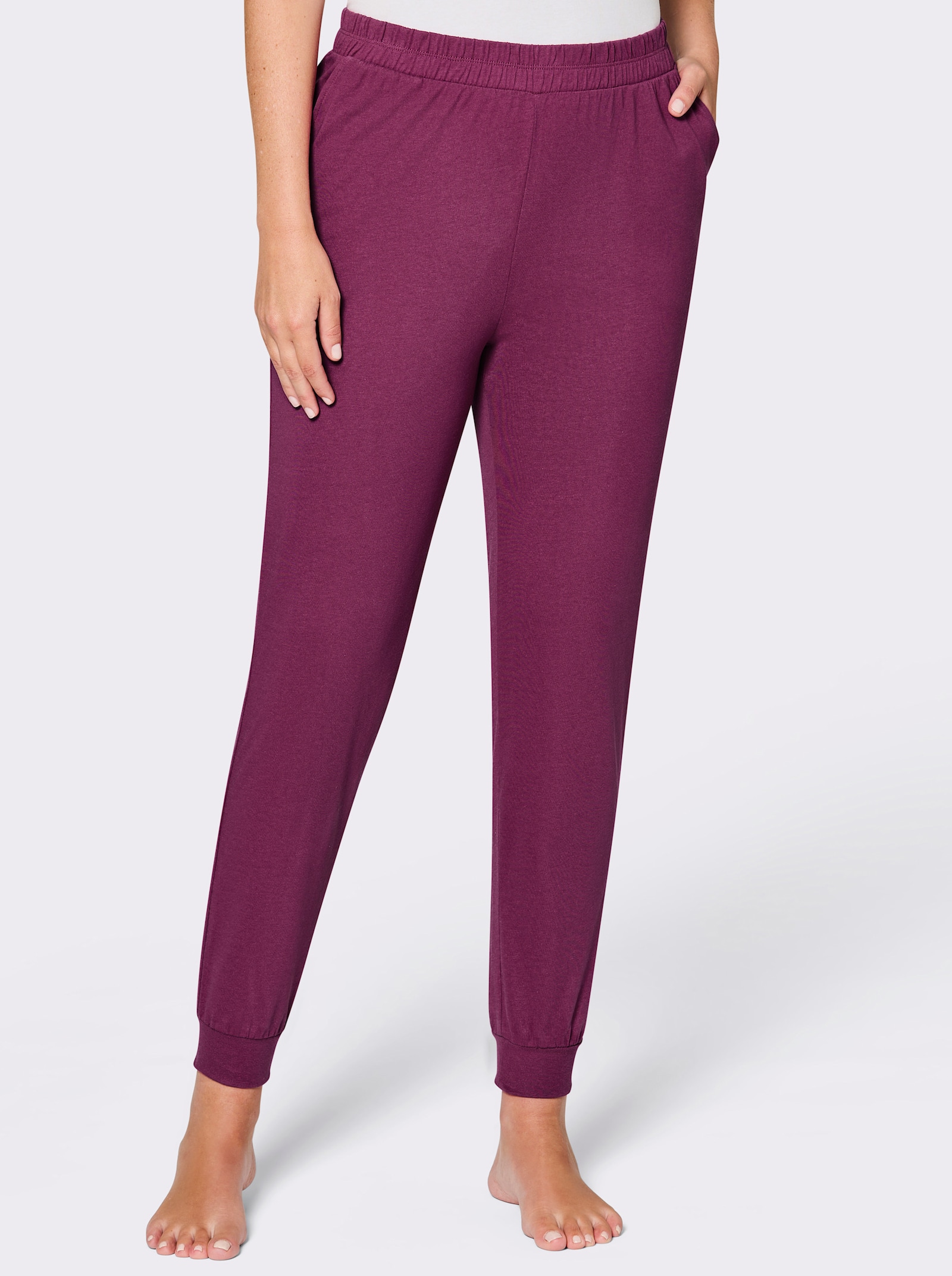 feel good Dehnbund-Hose im 2er-Pack - marine + malve