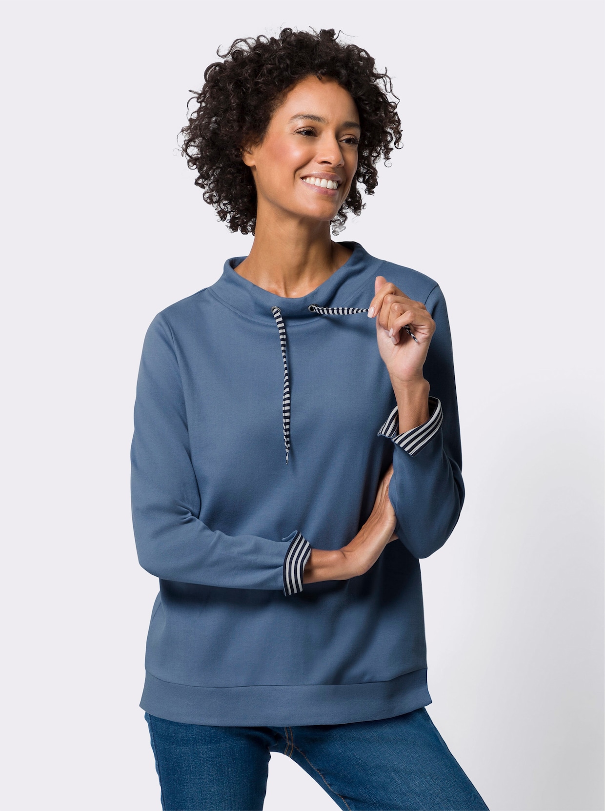 Sweatshirt - mittelblau