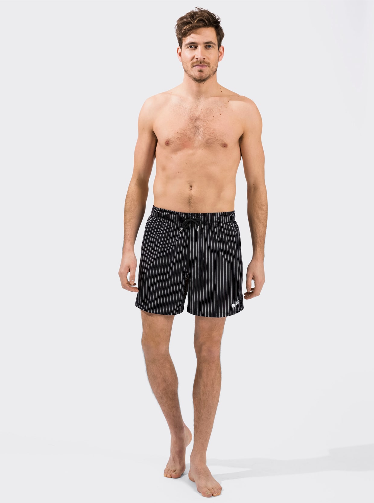 feel good Badeshorts - schwarz-gestreift