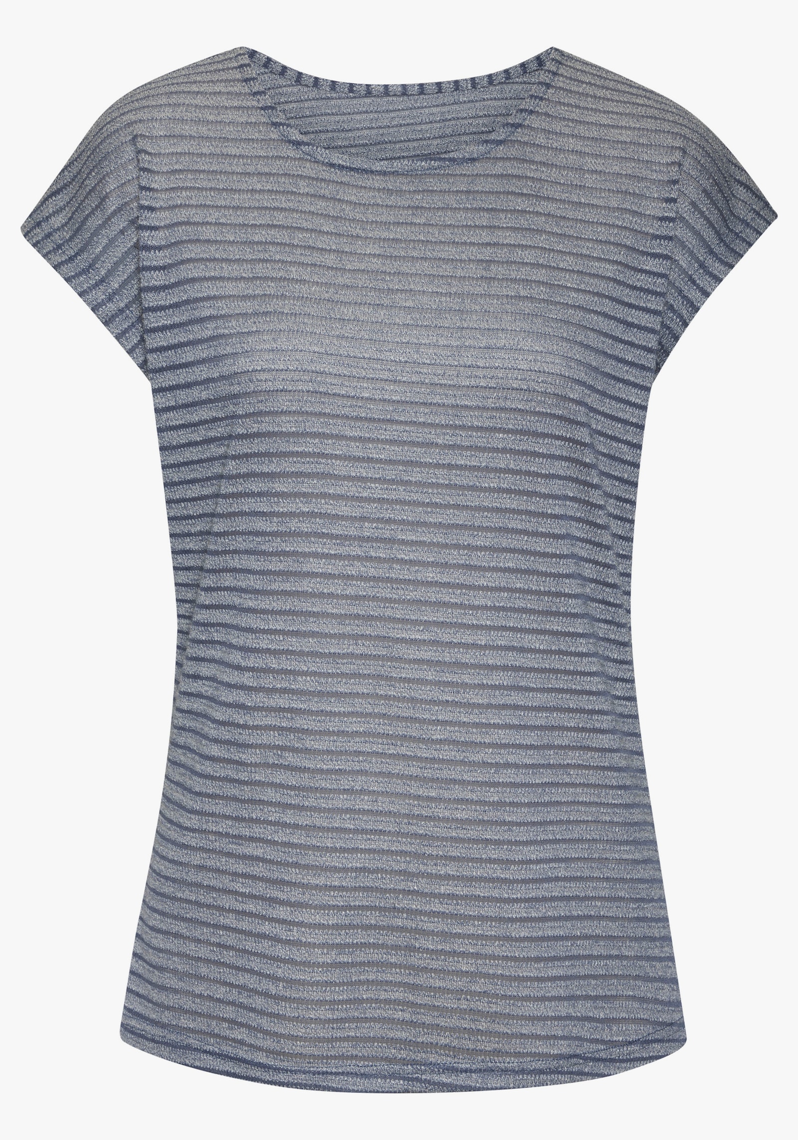 Vivance Kurzarmshirt - apricot, navy