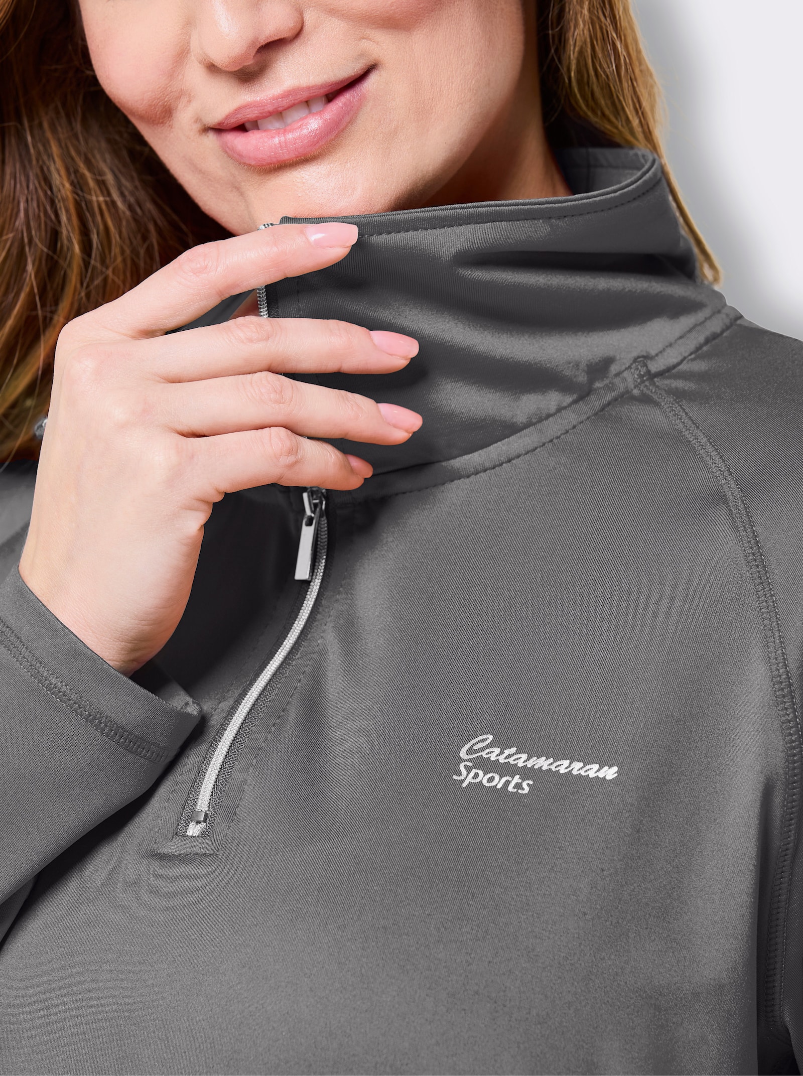 Catamaran Sports Funktionsshirt , atmungsaktiv und schnell trocknend - grau