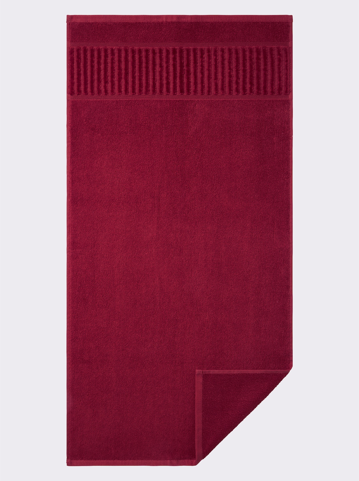 wäschepur Handdoek - donkerrood