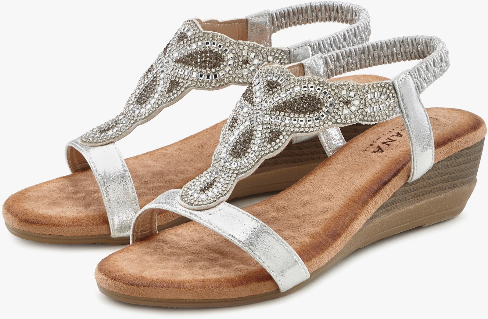 LASCANA Sandales - couleur argent