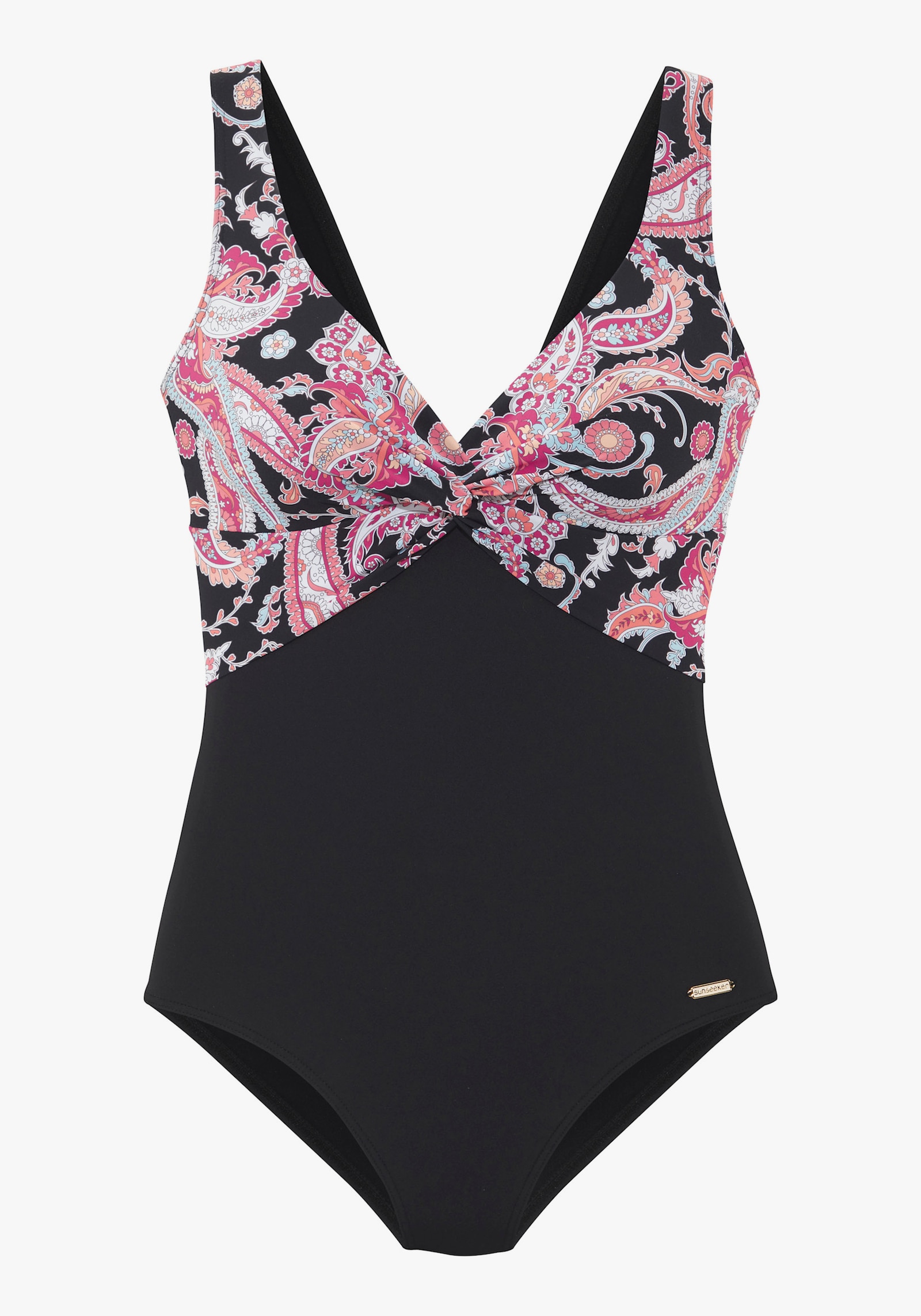 Sunseeker Badeanzug - schwarz bedruckt