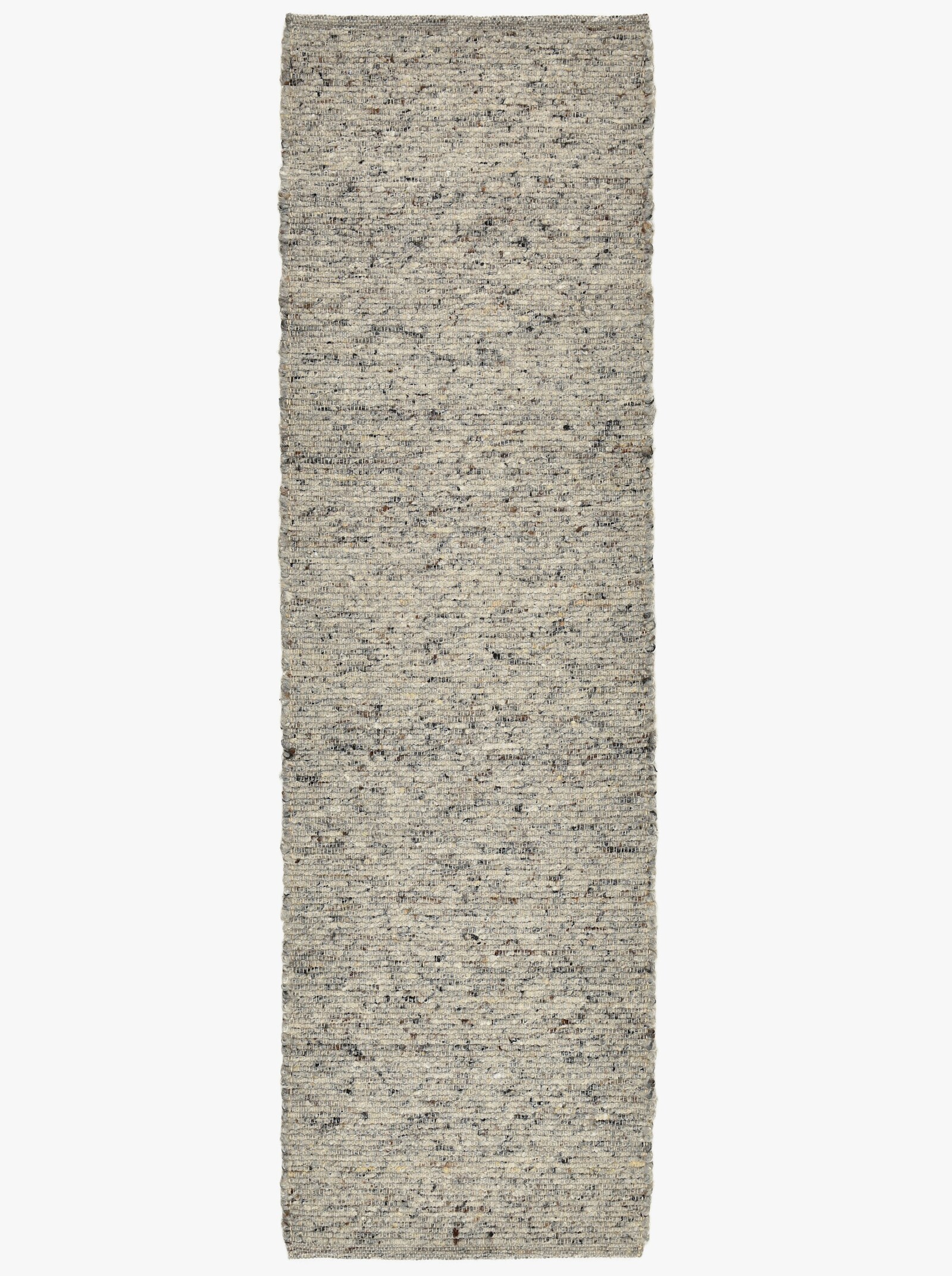 Theko Handwebteppich - grau-meliert