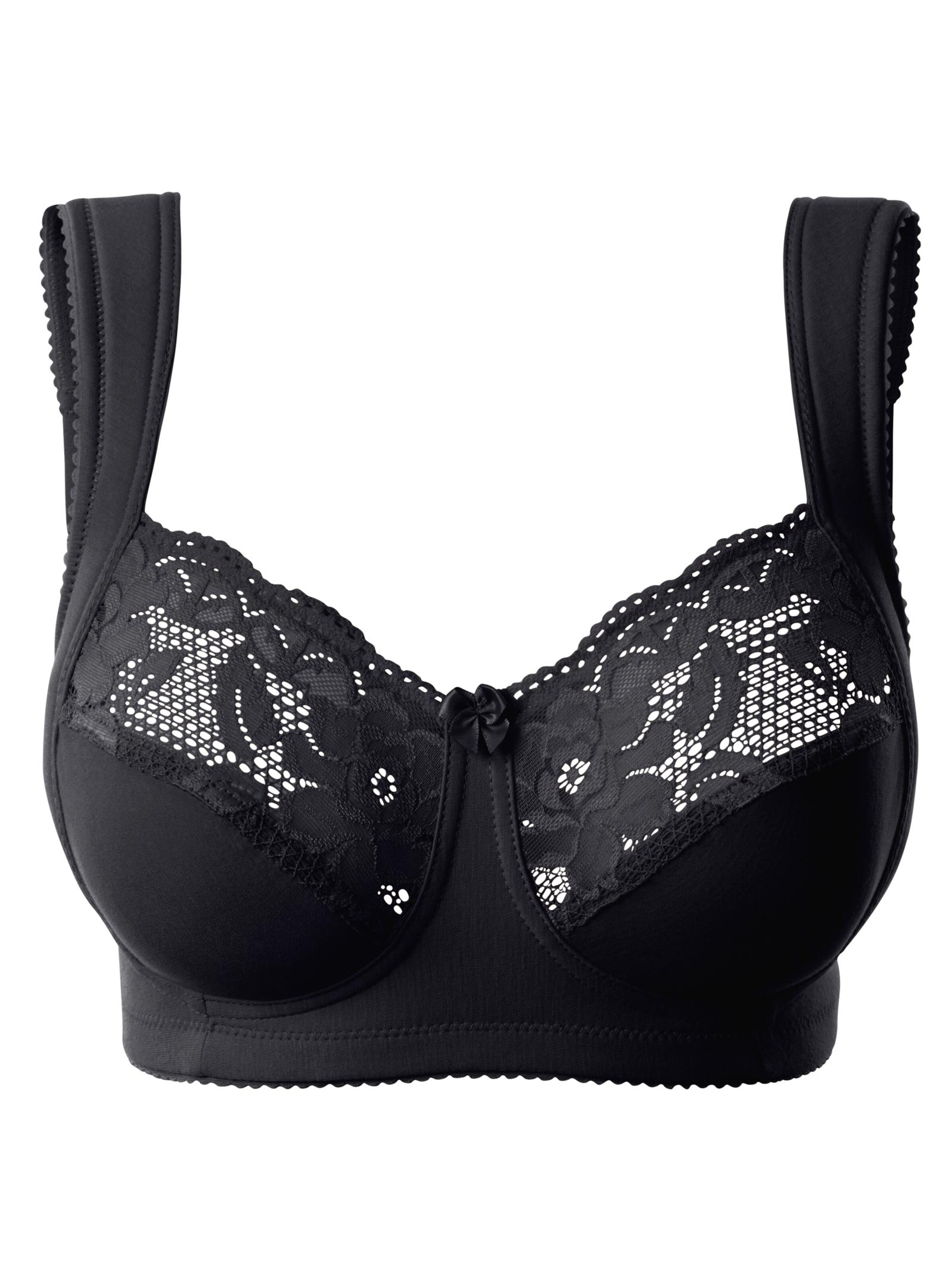 Miss Mary Entlastungs-BH ohne Bügel - schwarz