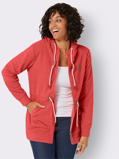 Fleece-Jacke - grapefruit