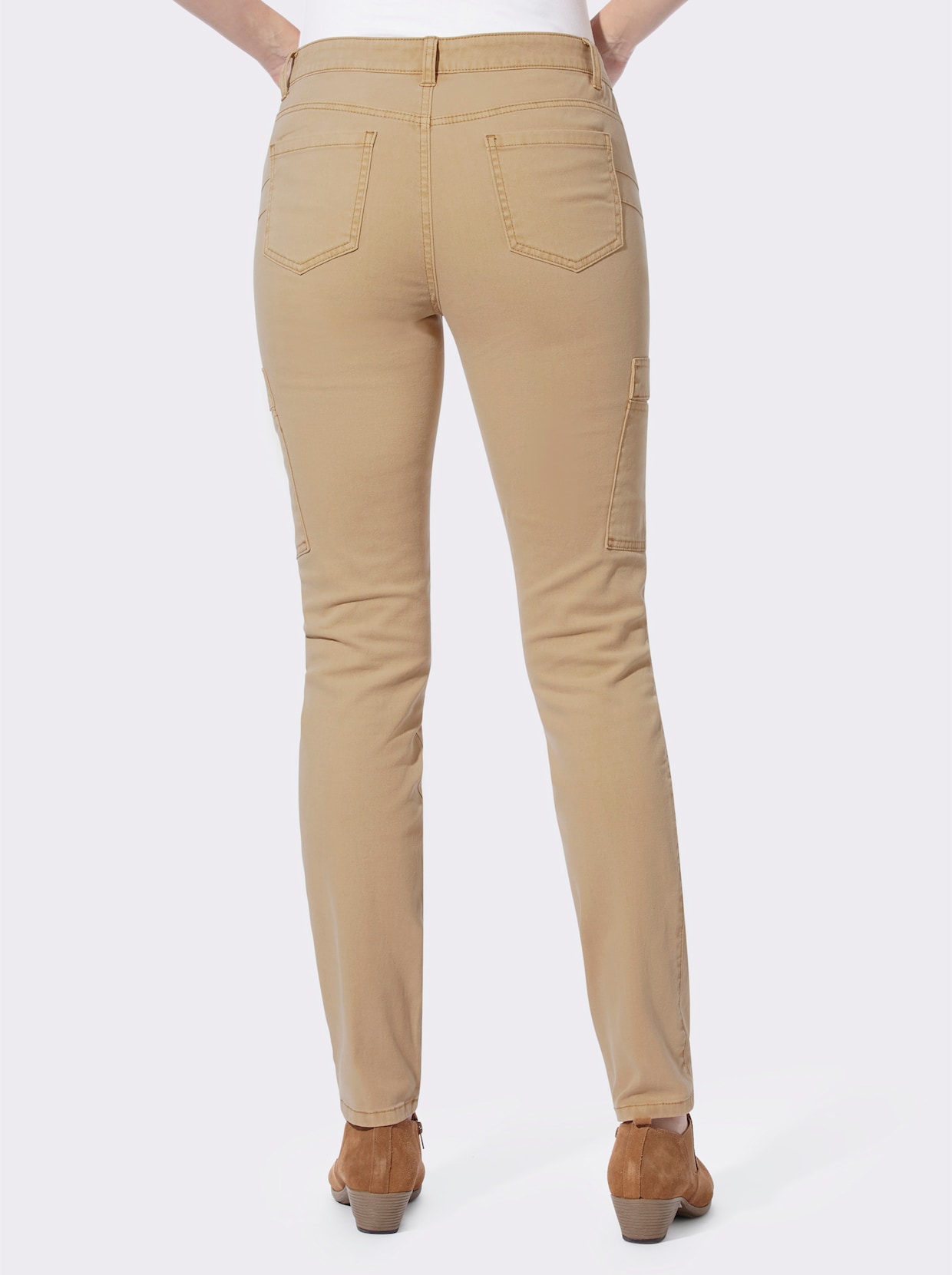 heine Pantalon twill - couleur chamois