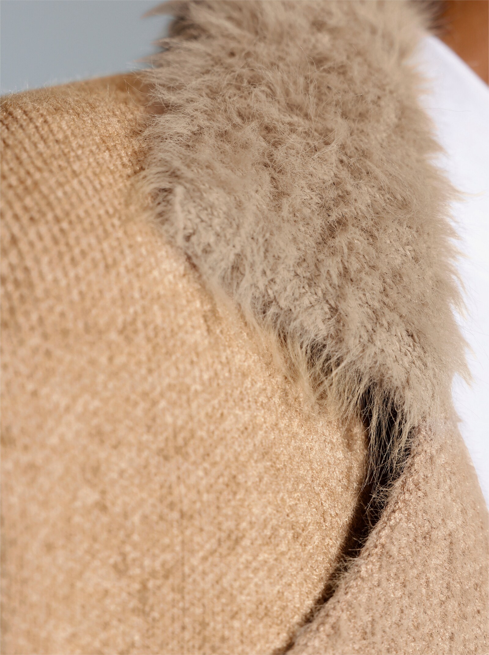 Strickjacke - beige-meliert