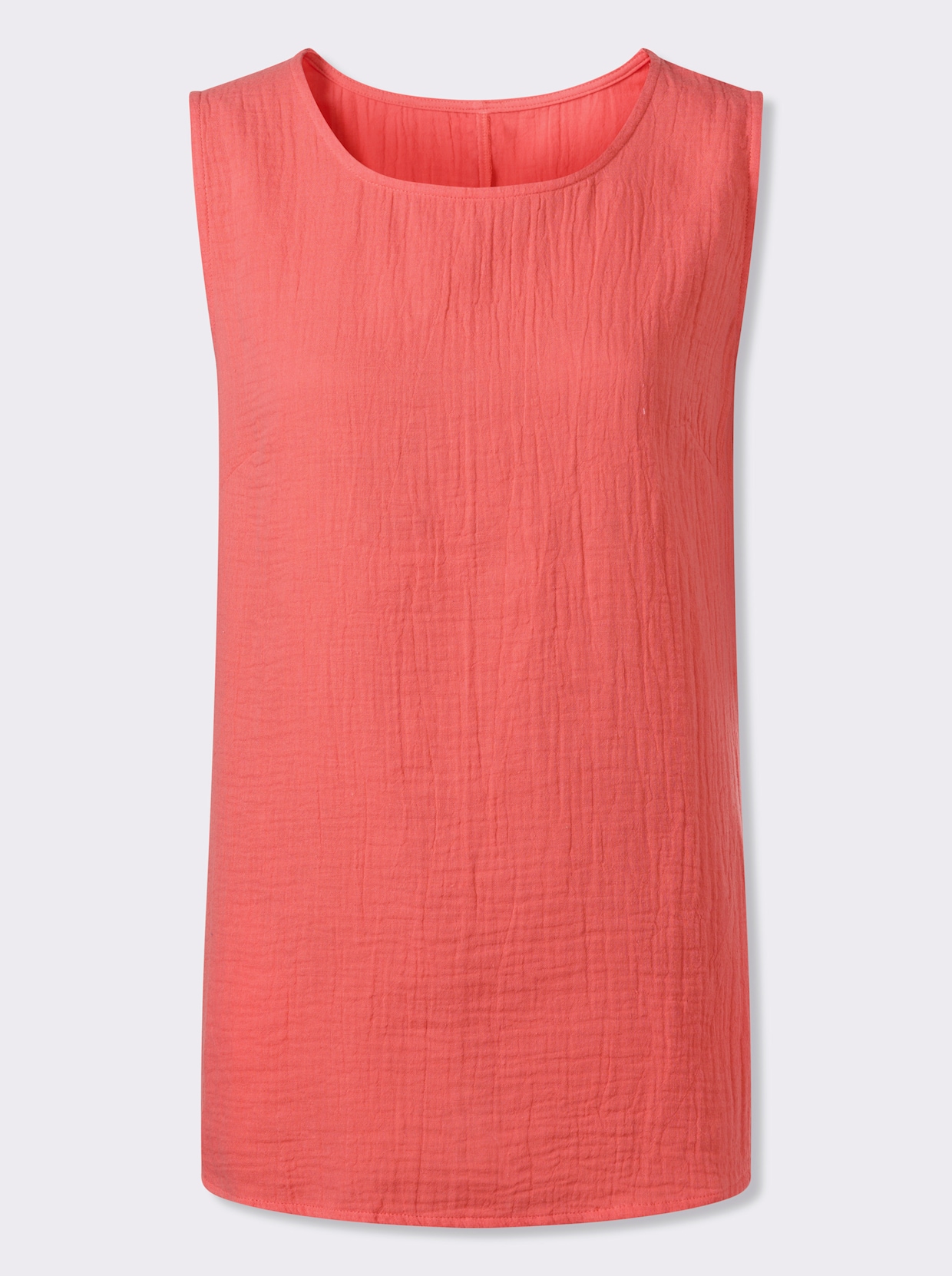 Blusentop in Musselin-Qualität - grapefruit