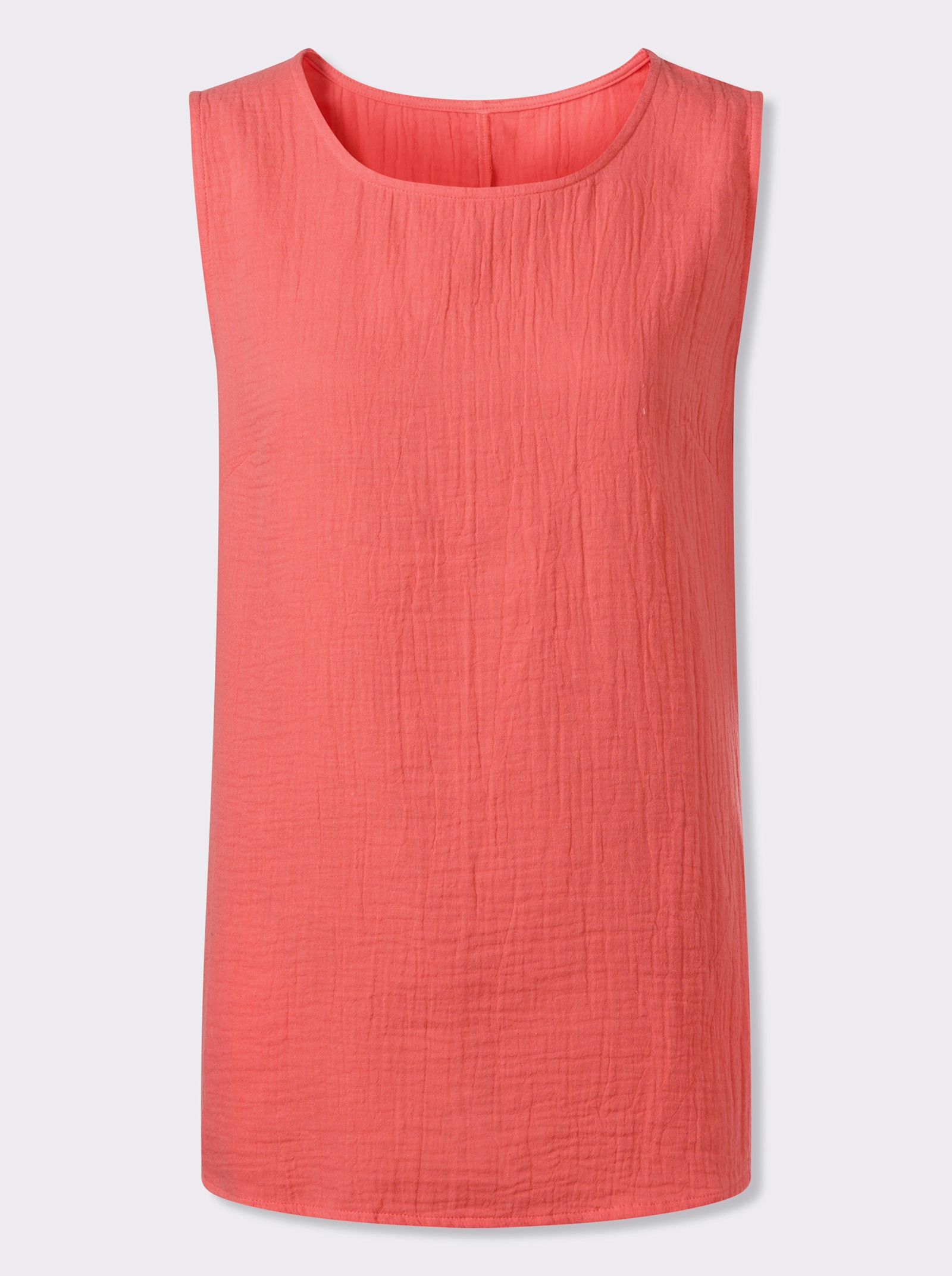 Blusentop in Musselin-Qualität - grapefruit