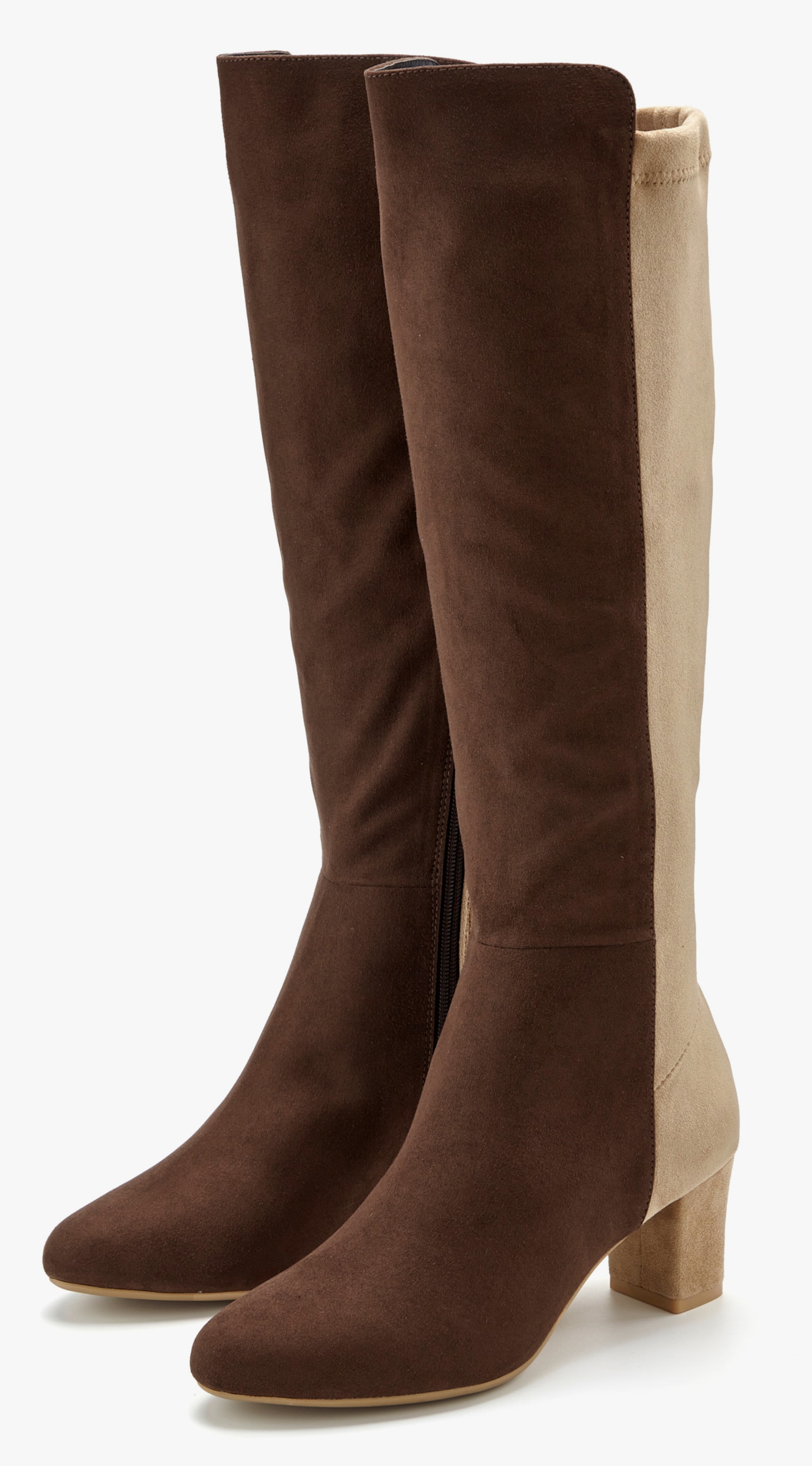 LASCANA Stiefel - braun-beige