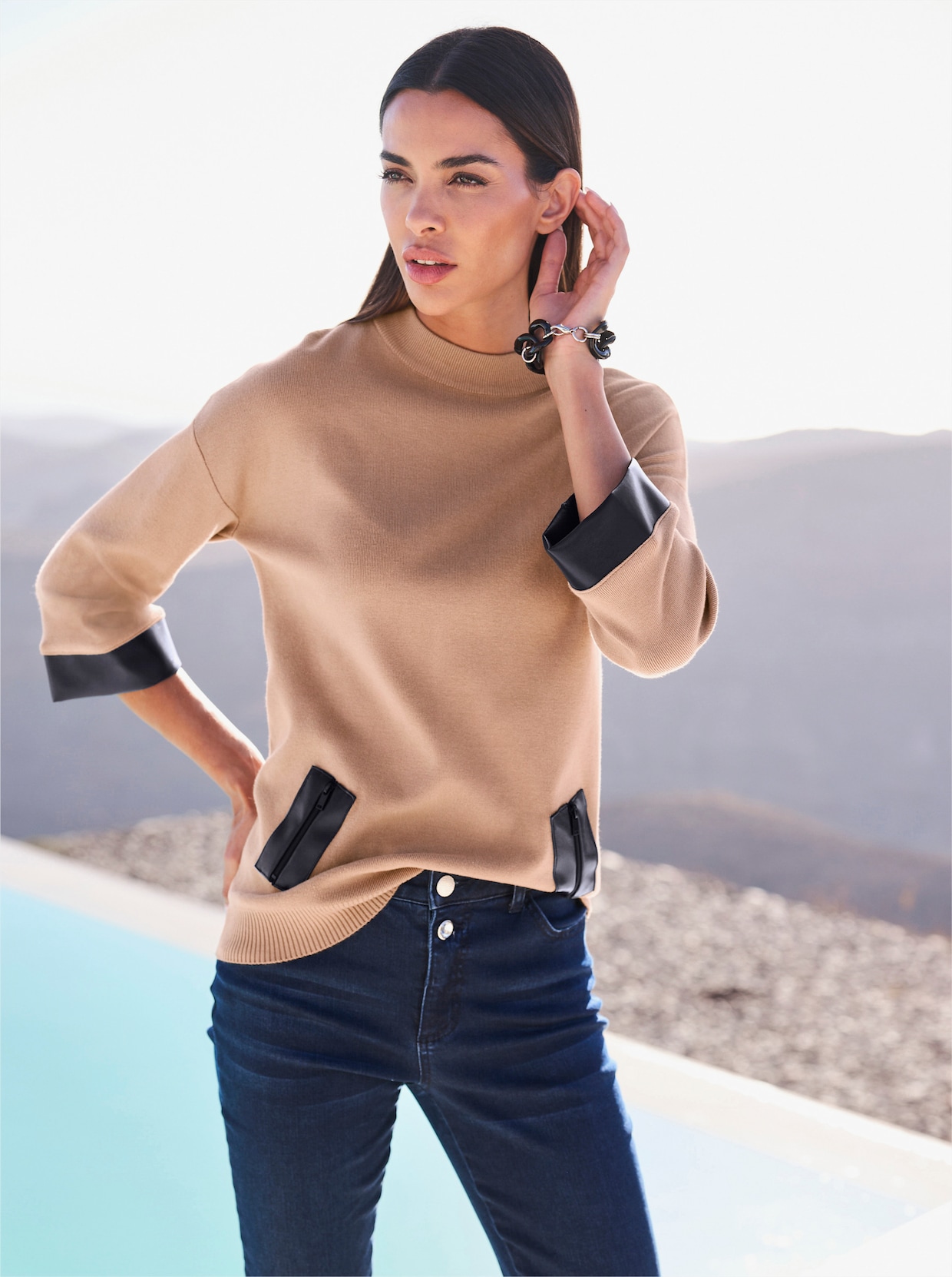 heine Pullover - camel