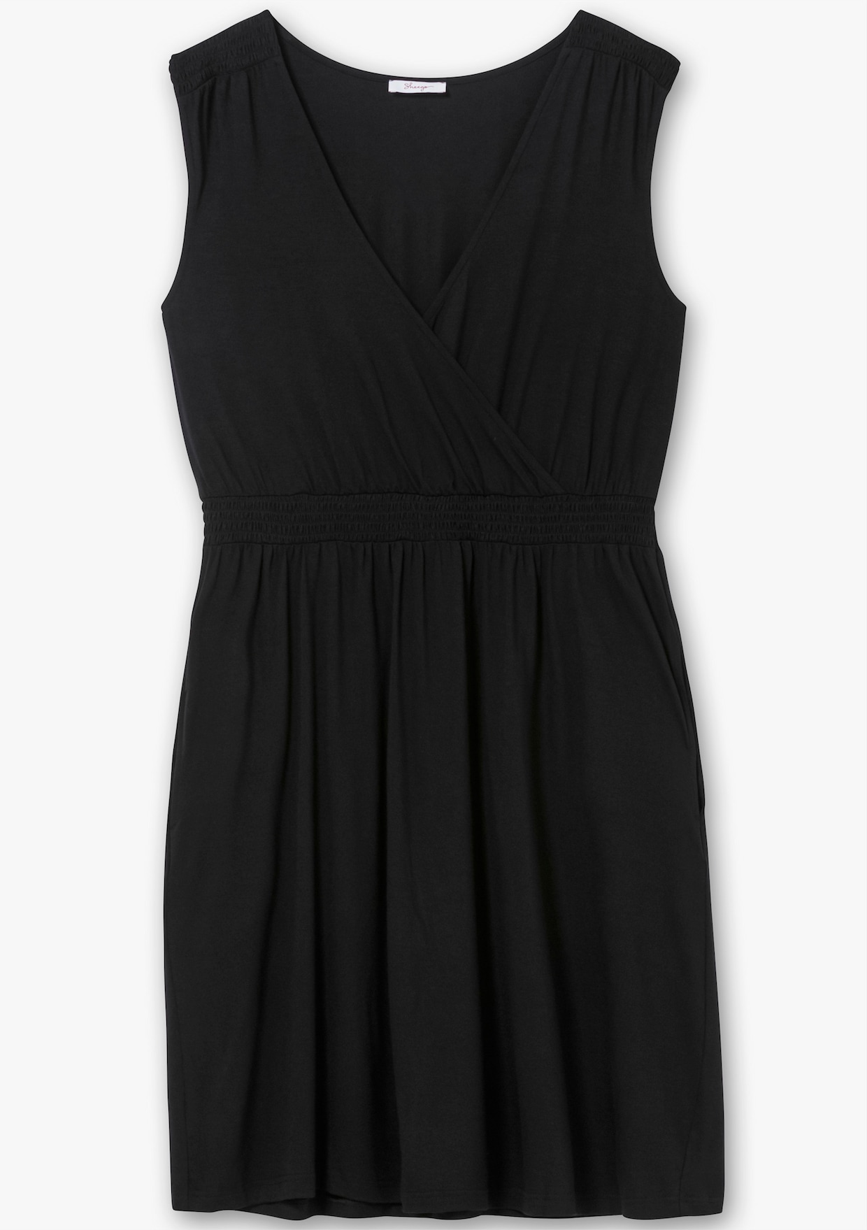 sheego Jersey jurk - zwart