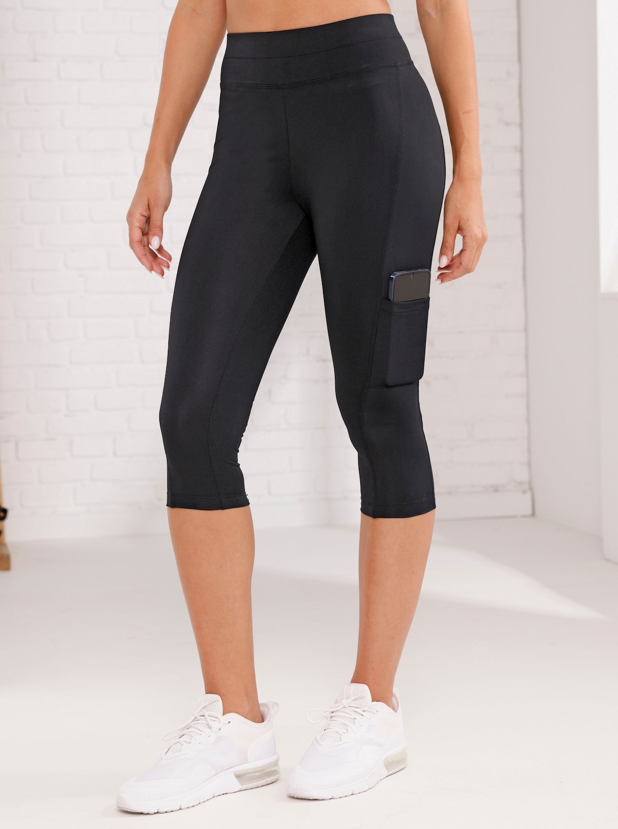 Caprileggings - schwarz