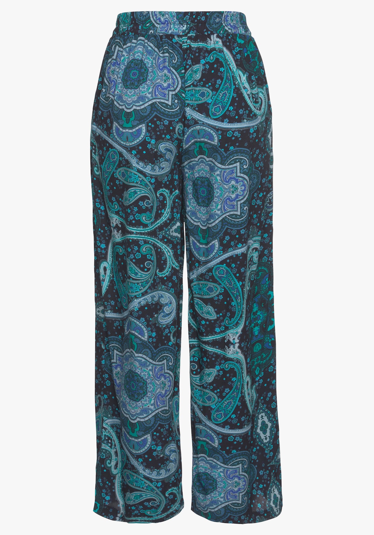 Vivance Palazzo-broek - blauw geprint