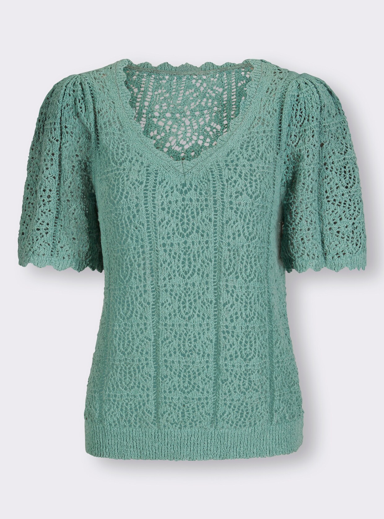 heine Ajourpullover - salie