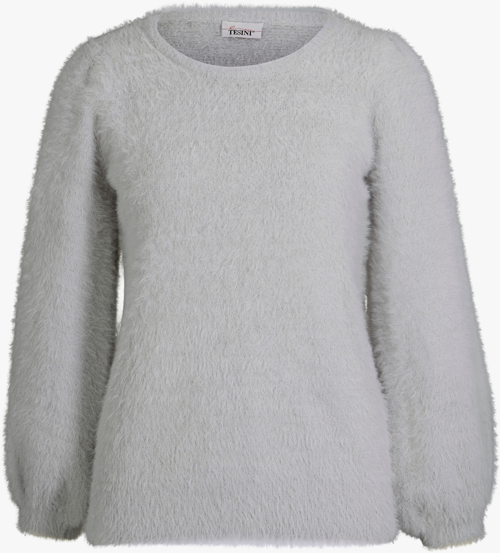 heine Gebreide pullover van pluisgaren - lichtgrijs