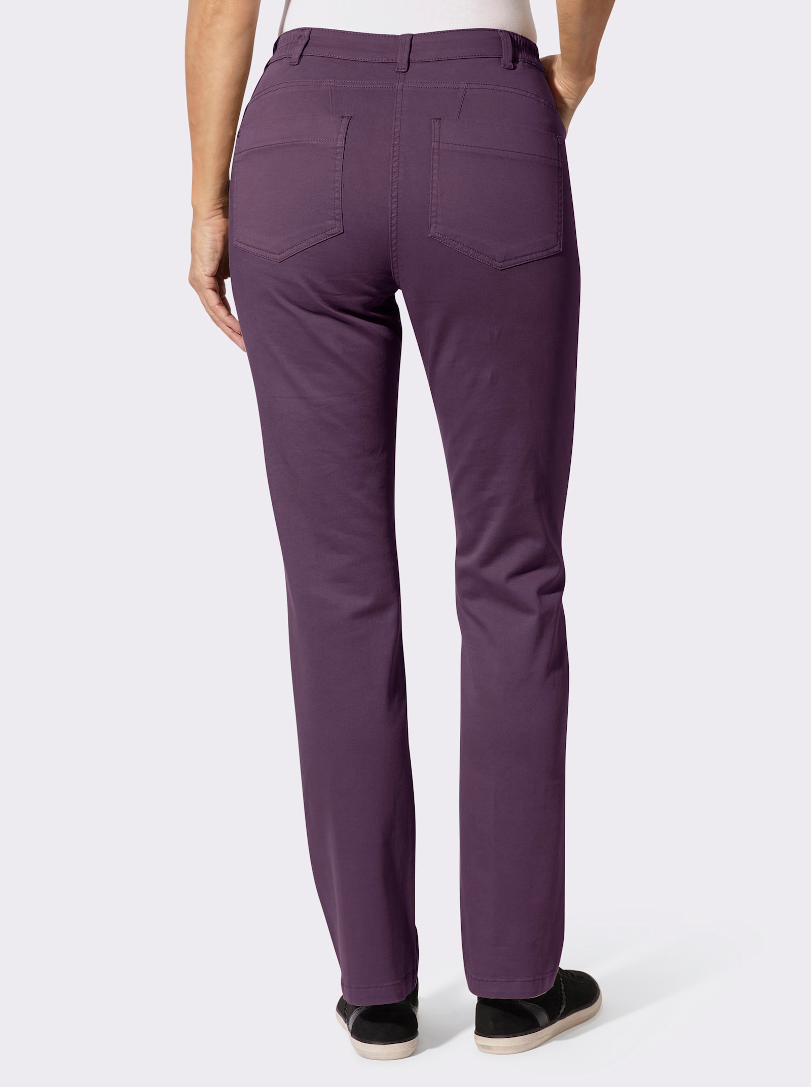 Jeans mit seitlichem Dehnbund - traube