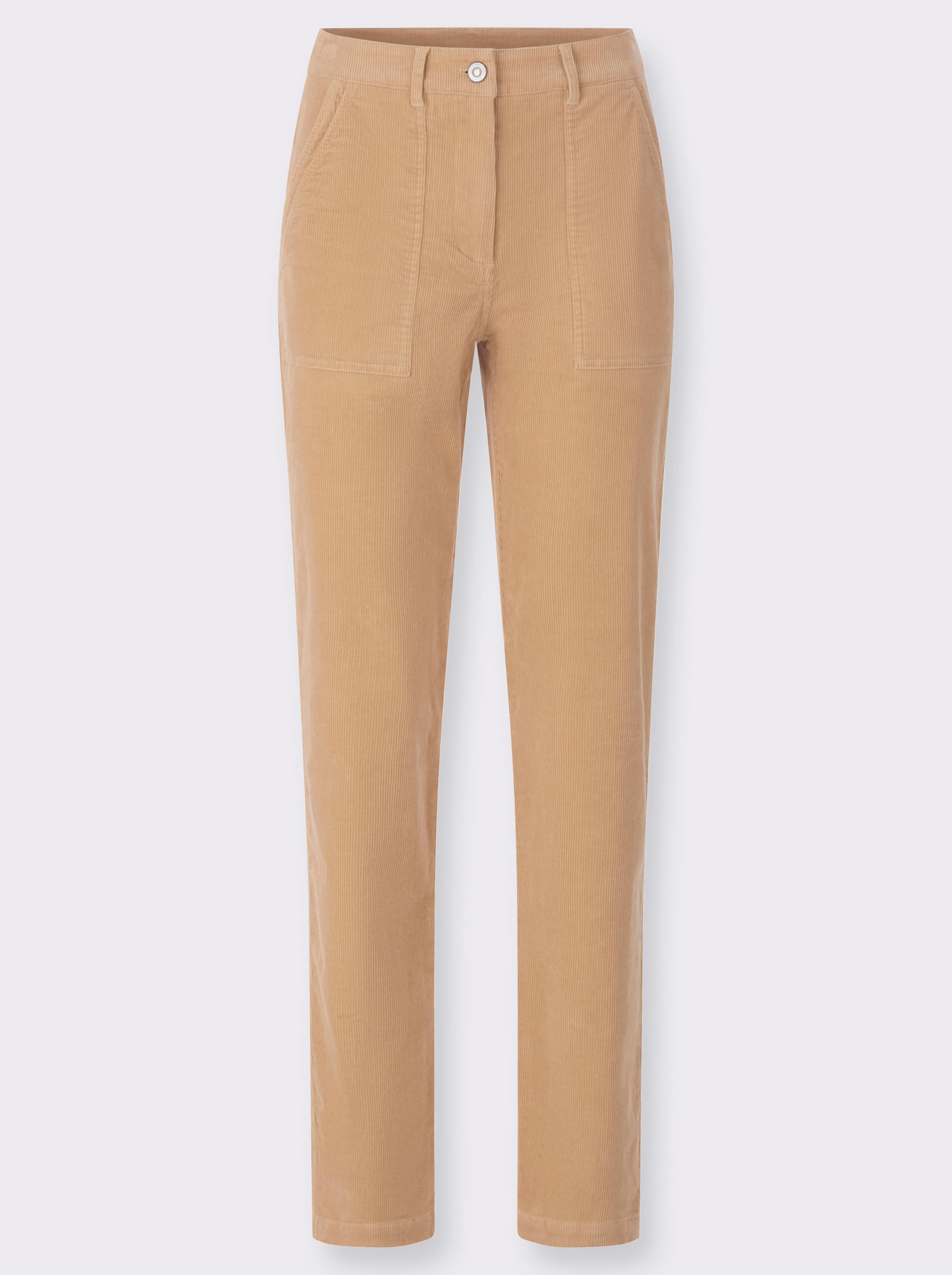 heine Cordhose mit Stretch - camel