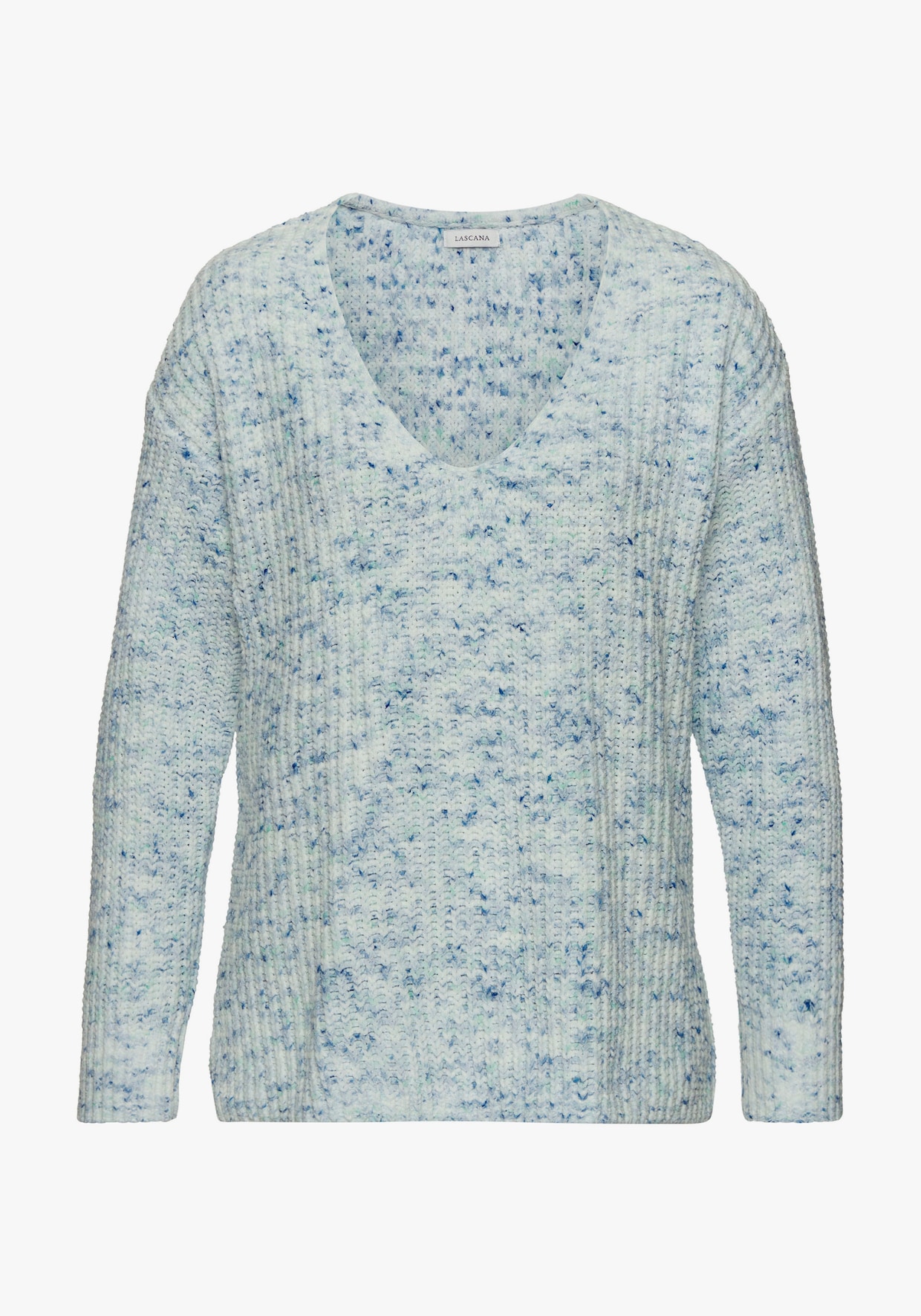 Buffalo Pullover met V-hals - blauw/crème