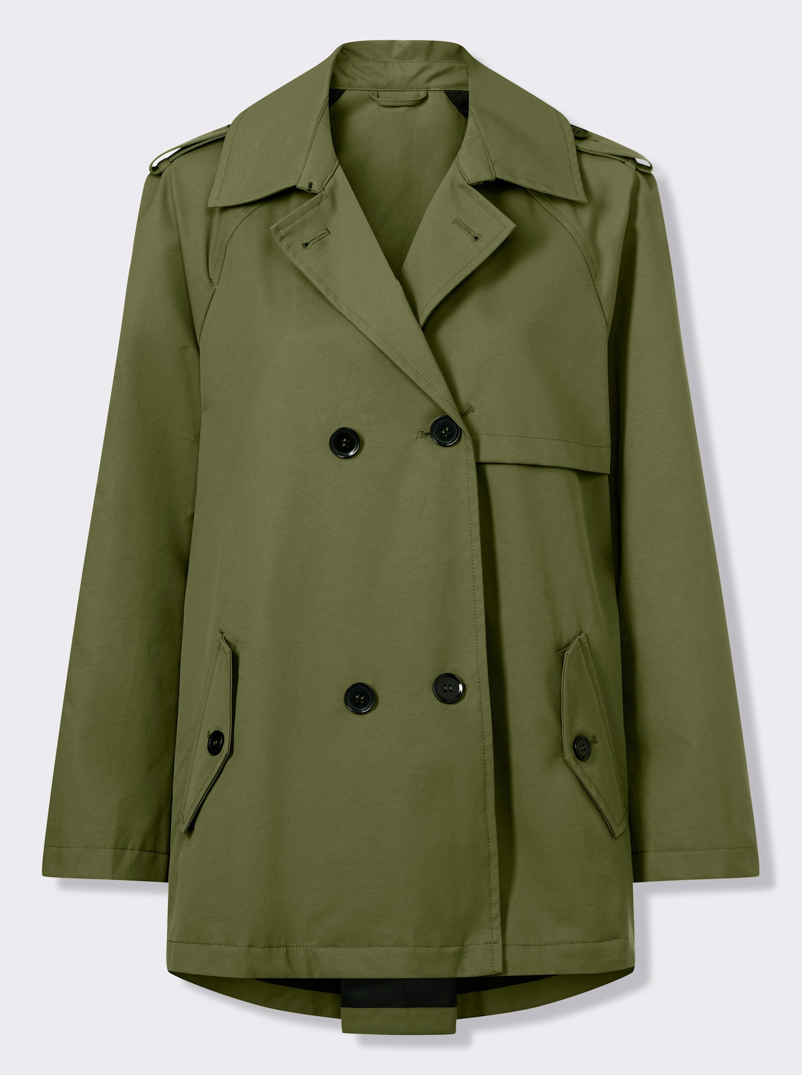 heine Trenchcoat leicht glänzend - oliv