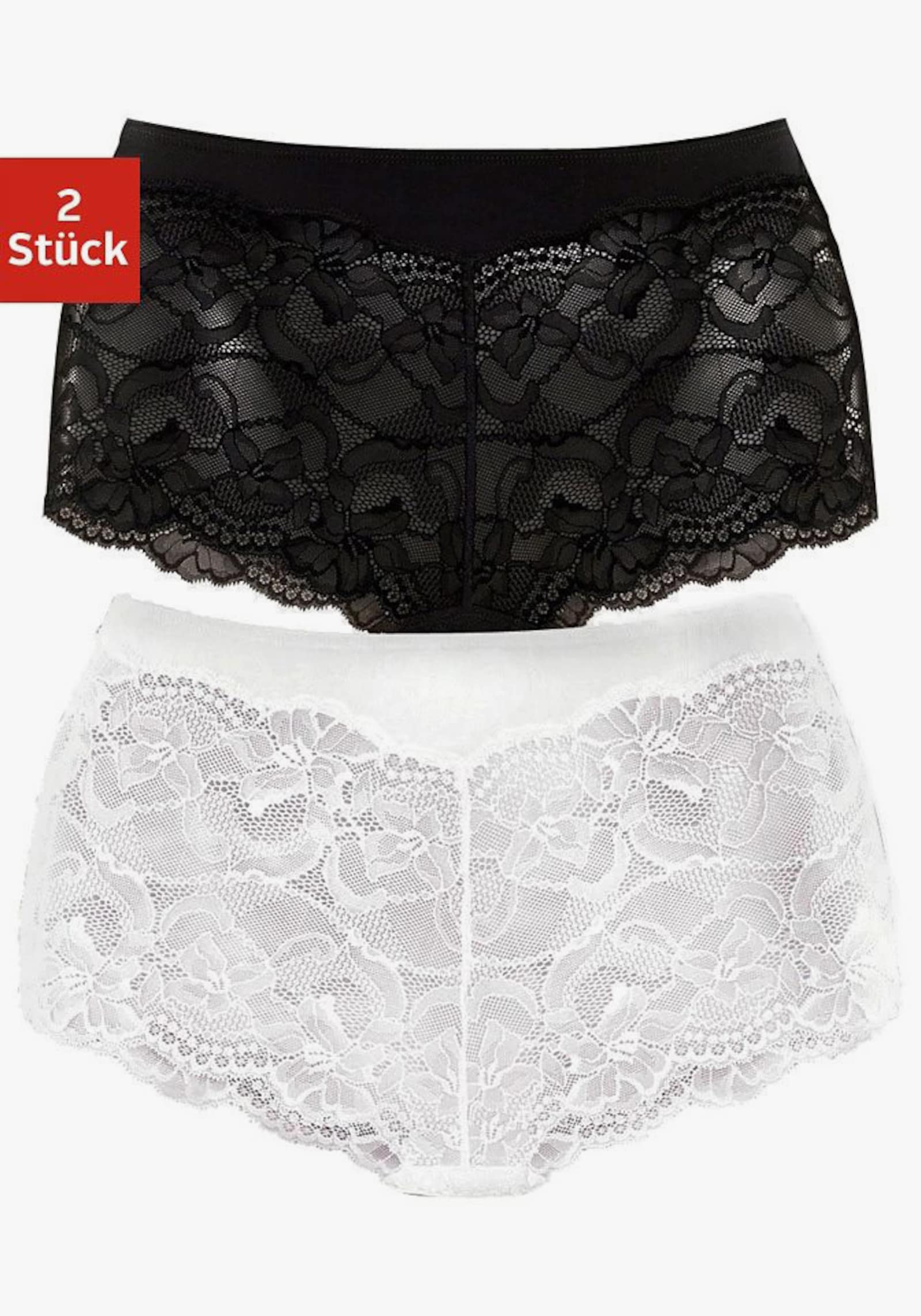 Vivance Panty - wit, zwart