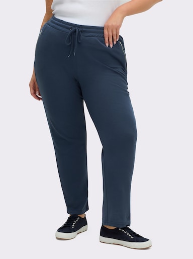 Jerseyhose mit Bindeband - dunkelblau