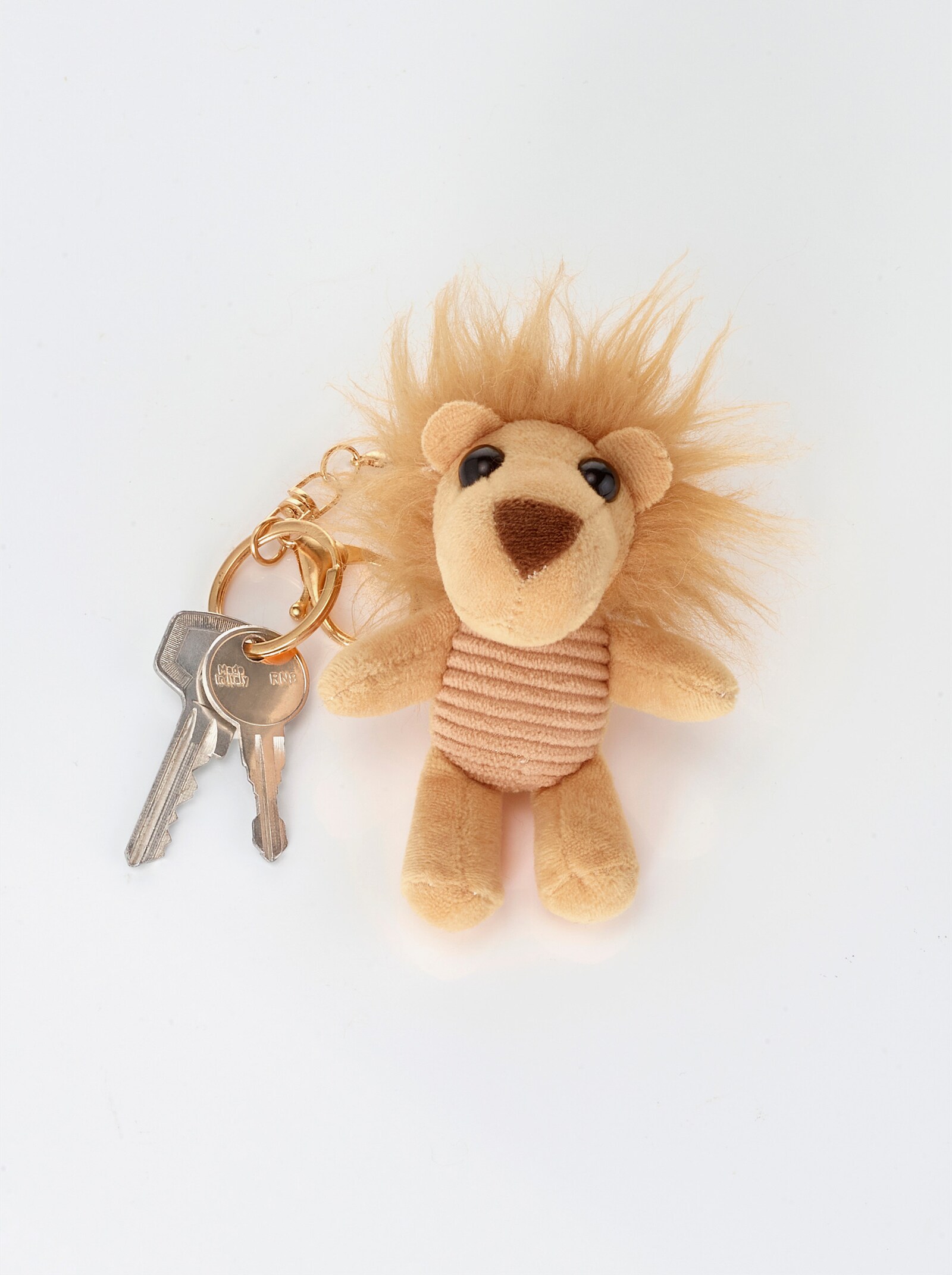 Handtasche mit Schlüsselanhänger - braun