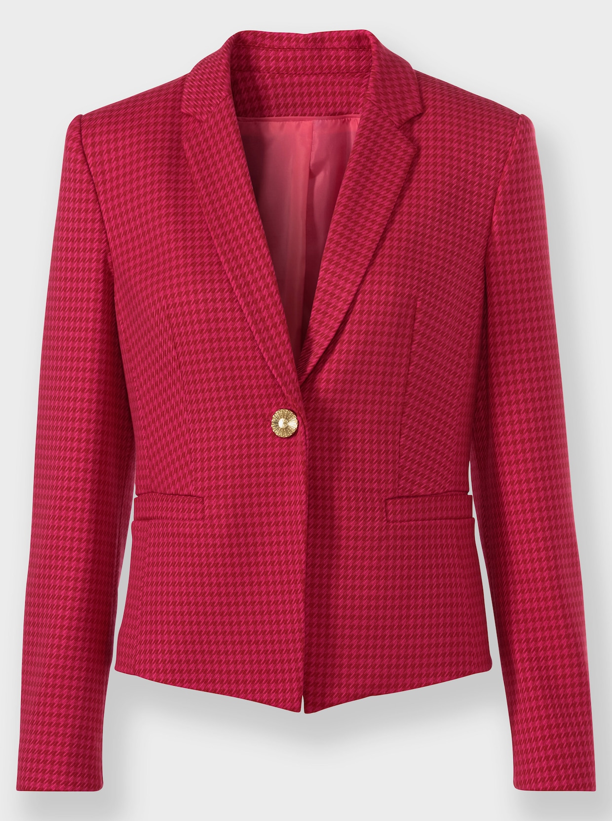 heine Blazer court - cerise-fuchsia à motifs