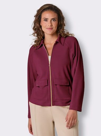 CREATION L PREMIUM Jacke mit Modal - bordeaux