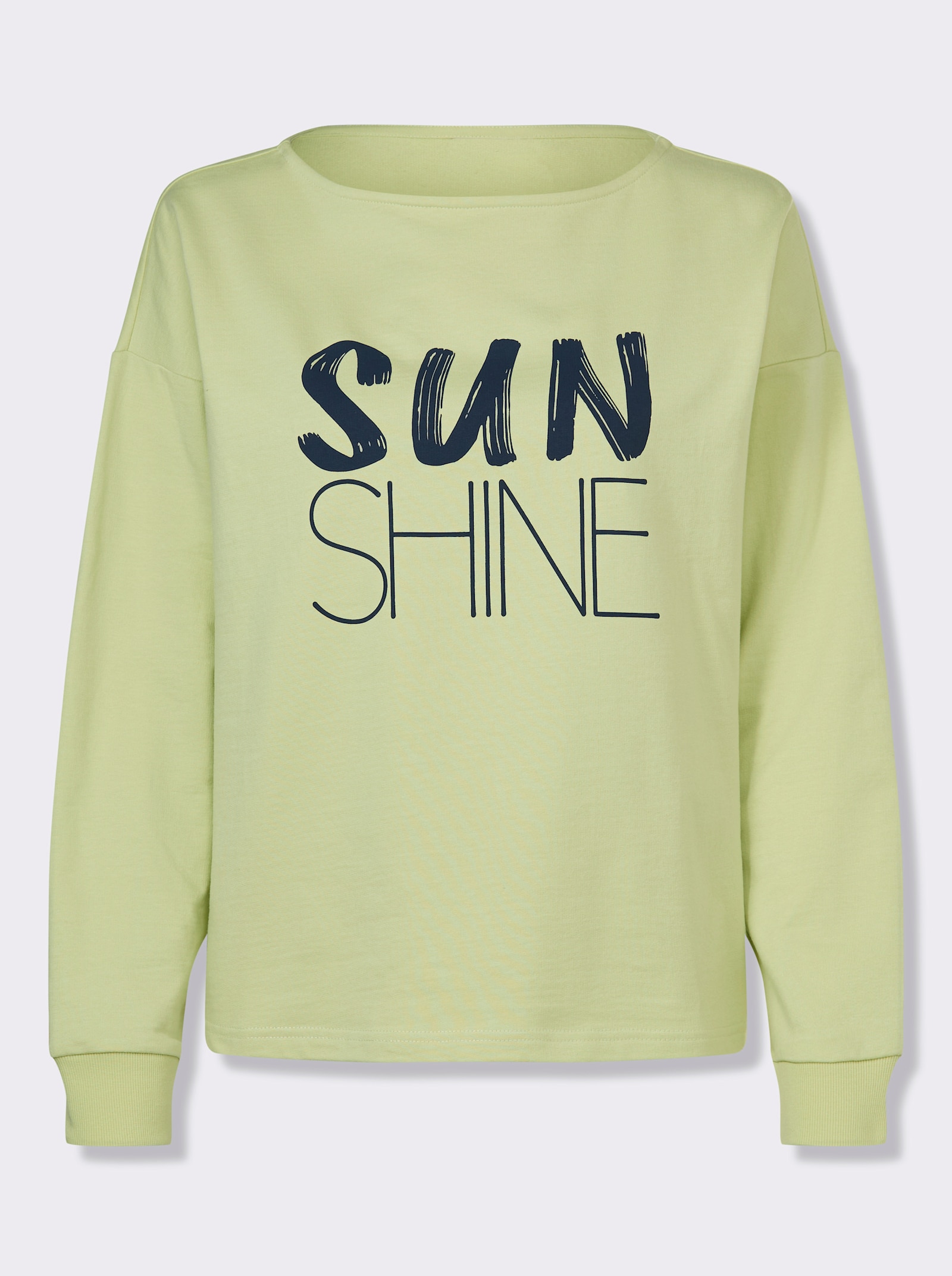 heine Sweatshirt mit Schriftzug - pistazie
