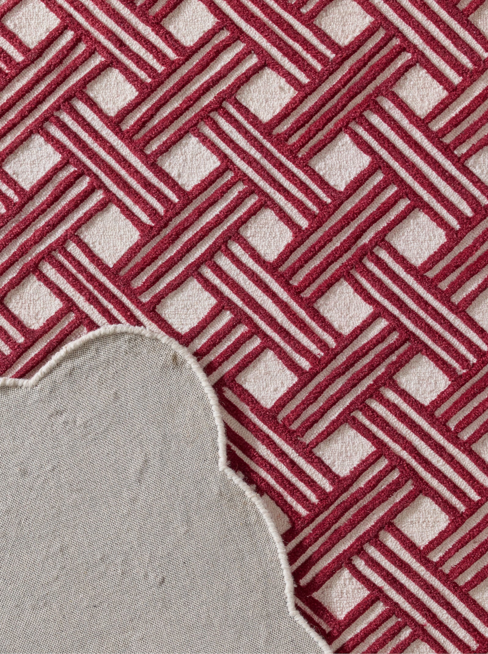 Impressionen Teppich - bordeaux-natur