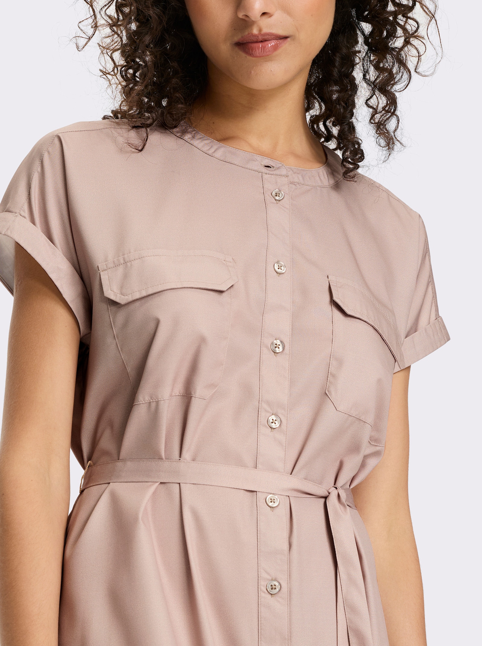 heine Sommerkleid inklusive Bindegürtel - sesam