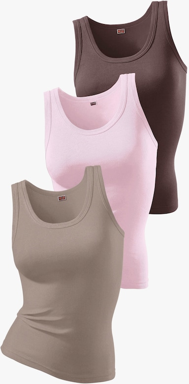 H.I.S Tanktop - braun, rosa, taupe