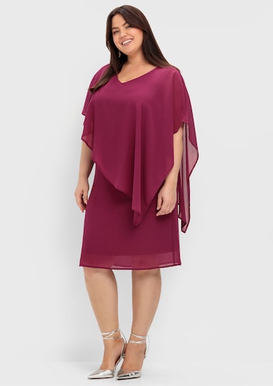 sheego Cocktailkleid - himbeere
