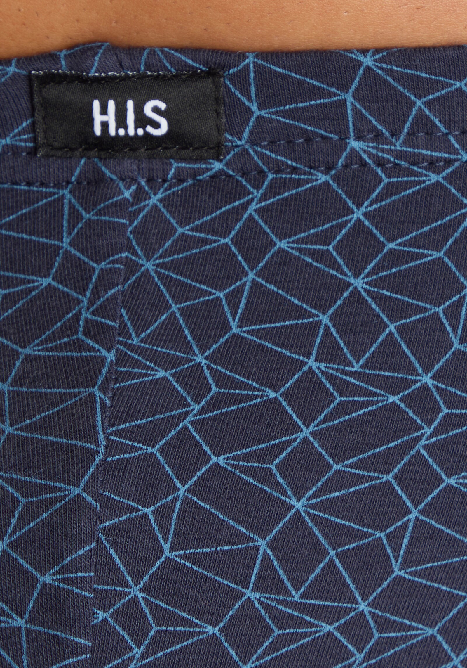 H.I.S Slip - blau/navy/hellblau/navy-blau-gestreift/navy-blau-bedruckt