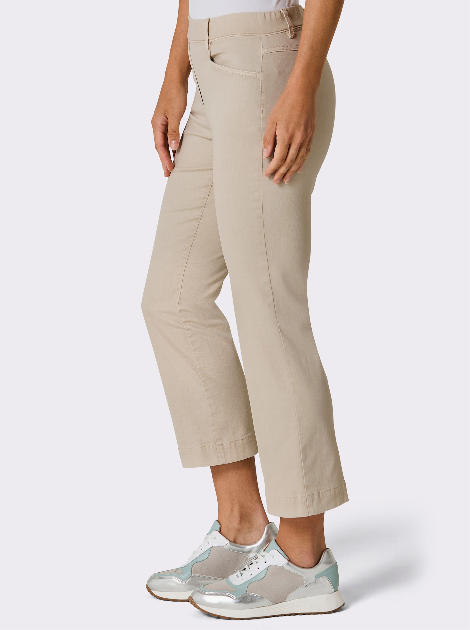 Ascari Schlupfjeans in 7/8-Länge - sand