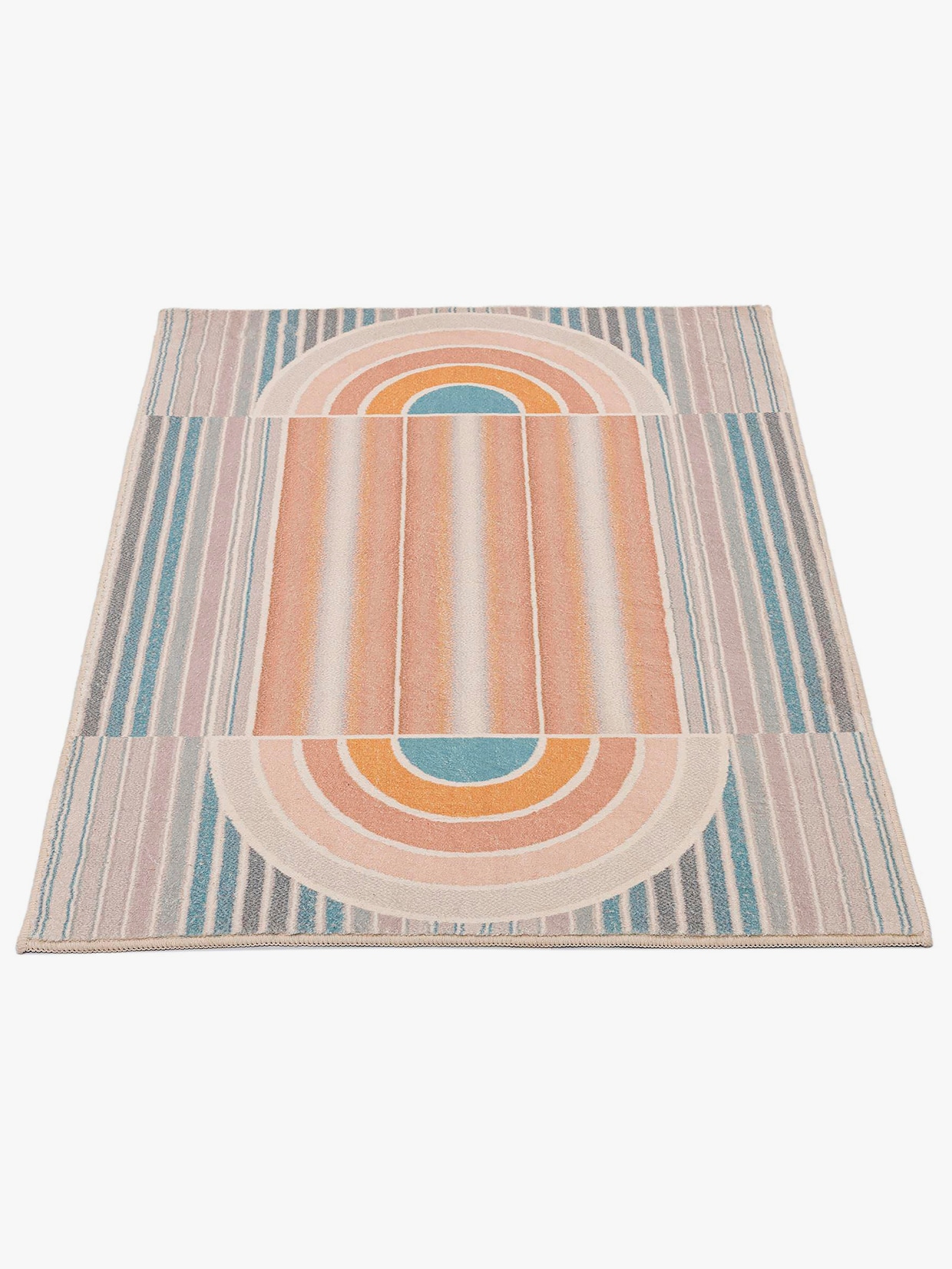 Theko Badematte - rosa-bunt