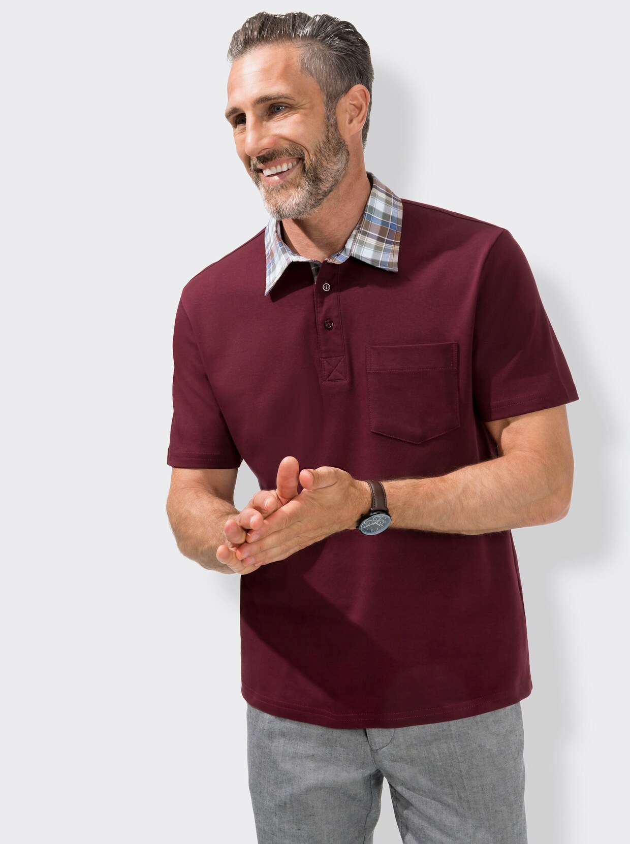 Poloshirt met korte mouwen - bordeaux