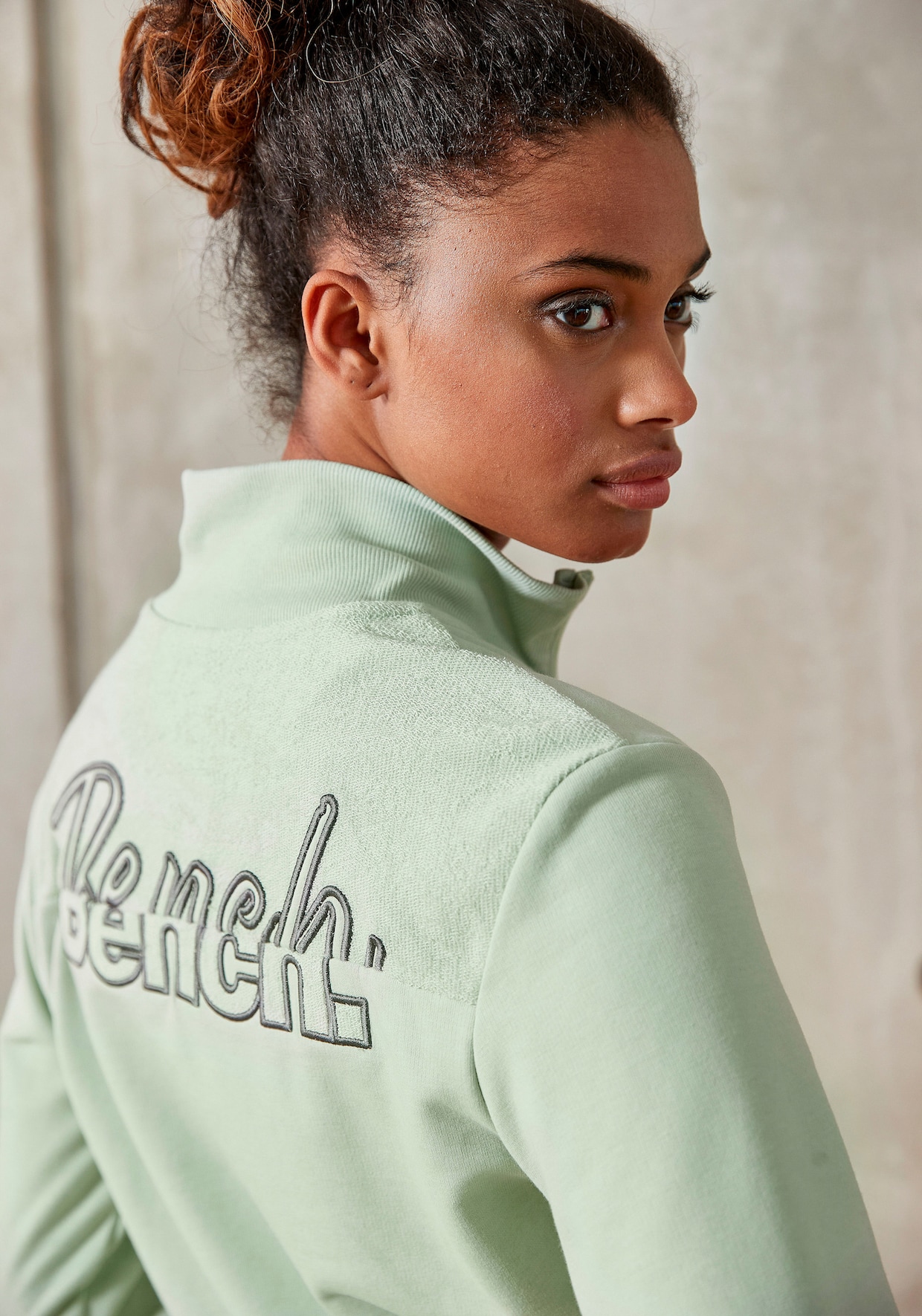 Bench. Sweatjacke - mint-melange