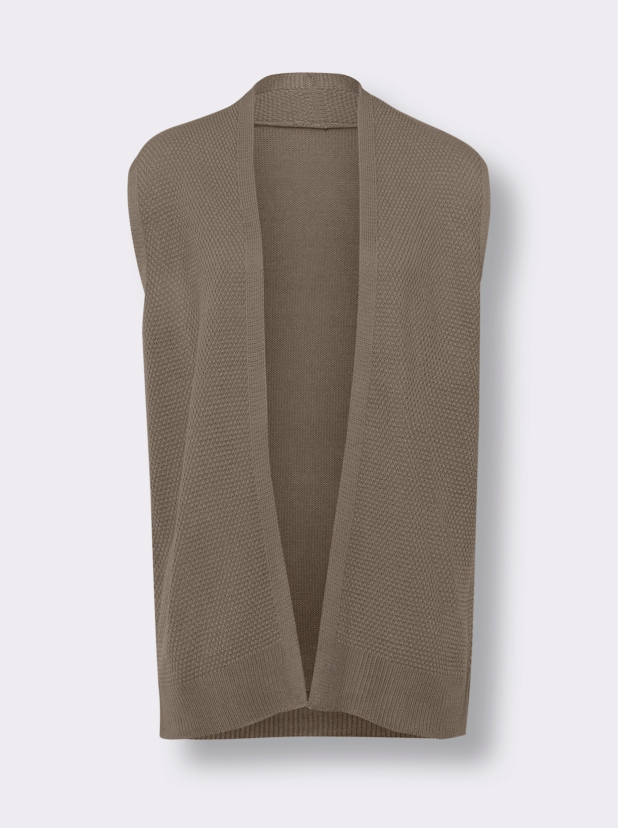 Mouwloos vest - taupe