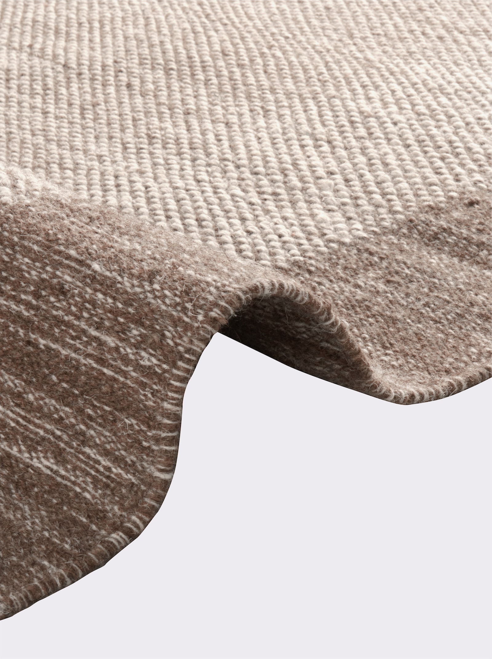 heine home Teppich - braun-weiß-meliert